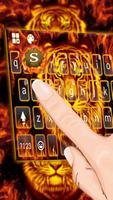 Nouveau thème de clavier Flaming Tiger capture d'écran 2