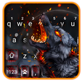 Flaming Wolf Keyboard Theme