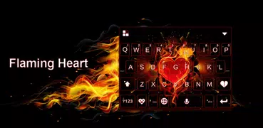 Teclado Flaming Heart