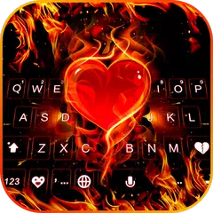 Flaming Heart キーボード アプリダウンロード
