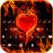 Flaming Heart Teclado