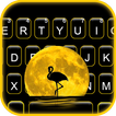 Flamingo Moon Tastaturhintergr