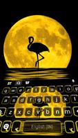 Flamingo Moon Poster