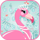 Flamingo Princess Tema de tecl APK