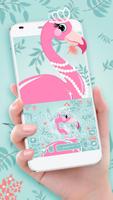 ثيم لوحة المفاتيح Flamingo Pri الملصق