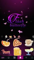 最新版、クールな Flash Butterfly のテーマキ スクリーンショット 3