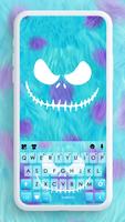 Fluffy Blue Monster poster