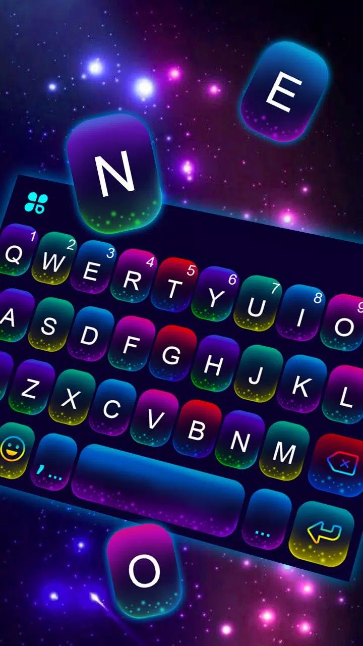 Neon Keyboard- White And Black Neon Free Download