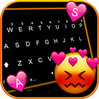 Tema Keyboard Flushing Love Em ícone
