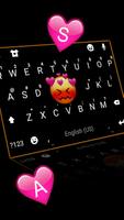 Tema Keyboard Flushing Love Em imagem de tela 1