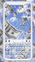 Fundo do Teclado Flying Dollar Cartaz