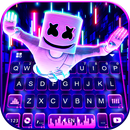 Flying Neon Maskman Klavye Arkaplanı APK
