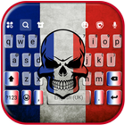 French Angry Skull Zeichen