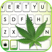 Фон клавиатуры Fresh Weed Leaf