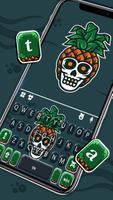 خلفية الكيبورد Fun Pineapple Skull تصوير الشاشة 1