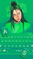 Tema Keyboard Funky Pop Girl imagem de tela 1