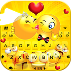 Fond de clavier Funny Yellow E icône