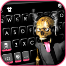خلفية الكيبورد Funny Smoke Skull APK
