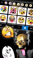 Funny Smoke Skull Tastaturhintergrund Screenshot 2