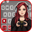 Gamer Girl Klavye Arkaplanı