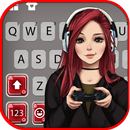 Fond de clavier Gamer Girl APK