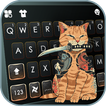 Gangsta Tattoo Cat Tastaturhin