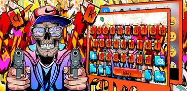 Gangster Graffiti Keyboard The