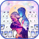 Hình nền bàn phím Galaxy Couple Kiss APK