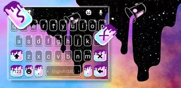 Galaxy Color Drip Tastaturhint