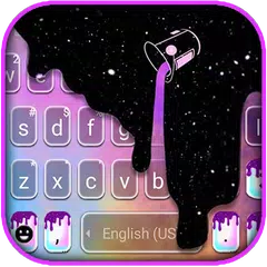 Galaxy Color Drip Keyboard Bac APK download