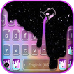 Galaxy Color Drip Keyboard Bac