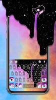 خلفية الكيبورد Galaxy Color Dr الملصق