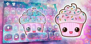 Teclado Galaxy Candy Cupcake