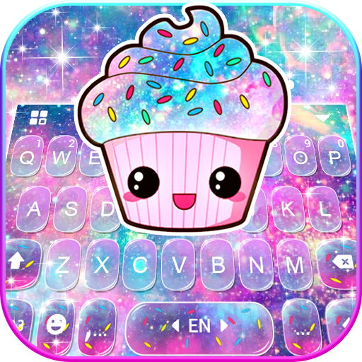 Galaxy Candy Cupcake Tastiera