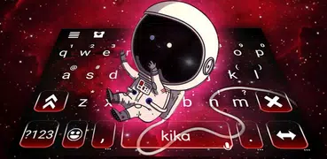 Galaxy Cartoon Astronaut 主題鍵盤