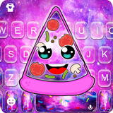 Galaxy Cute Face Pizza icon