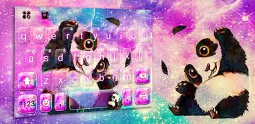 Galaxy Cute Panda 主題鍵盤