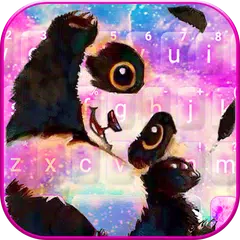 Galaxy Cute Panda Keyboard The APK download