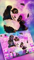 Galaxy Cute Panda-poster