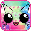 Galaxy Cuteness Kitty Keyboard