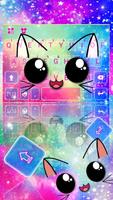 最新版、クールな Galaxy Cuteness Kitty ポスター