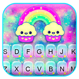 Fond de clavier Galaxy Cupcake icône