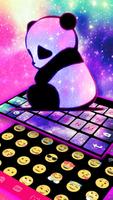 Tema Keyboard Galaxy Baby Pand imagem de tela 3