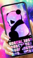 Tema Keyboard Galaxy Baby Pand poster