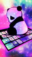 Tema Keyboard Galaxy Baby Pand imagem de tela 1