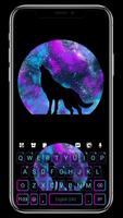 Fond de clavier Galaxy Howling Affiche