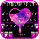 Fond de clavier Galaxy Heart D APK