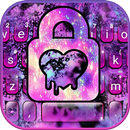 Galaxy Heart Lock Love Tema APK