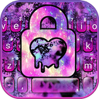 Galaxy Heart Lock Love Zeichen