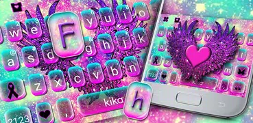 Galaxy Heart Wings Keyboard Th